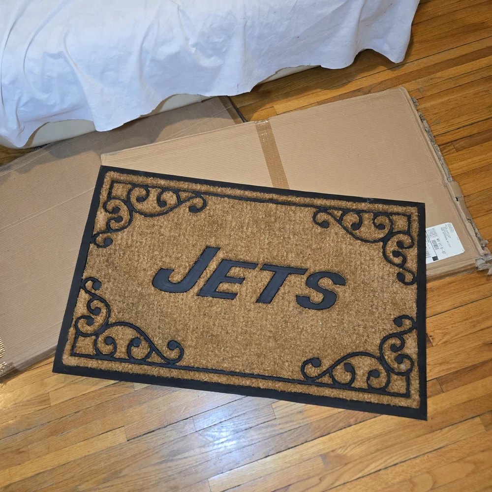 ​The Memory Company NWT New York Jets Outdoor Coir Welcome Door Mat 24